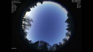 2025-12-22 All sky camera capture from Poiana Rusca Mountains, Romania