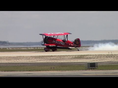 2015 Rhode Island Airshow "Screaming Sasquatch" Jet Waco Practice