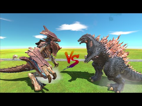 - RAIJIN VS GOJIRA  - Animal Revolt Battle Simulator