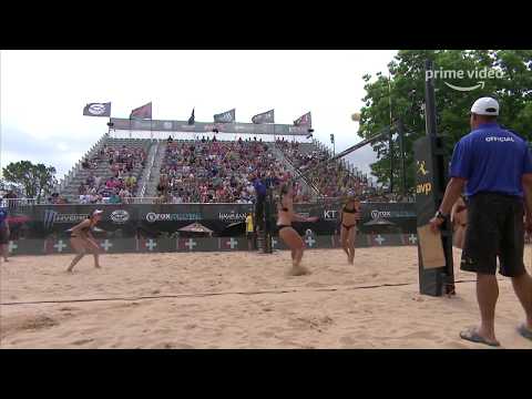 One-Arm Dig and Powerful Hit by Irene Pollock | AVP Austin Open 2019
