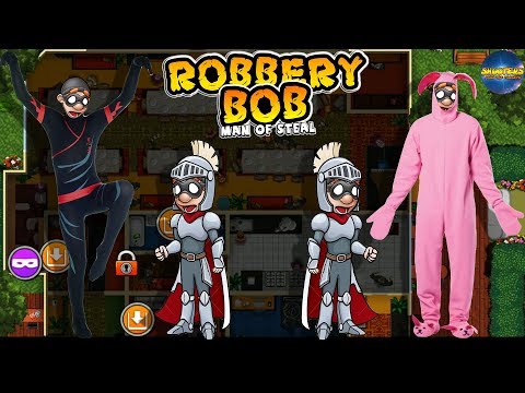 Robbery bob hack Man Of Steal - All Costume { Ninja Suit, Knight Amor Suit, Bunny Suit}