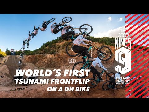 Worlds First Tsunami Frontflip On A Downhill Bike - Audi Nines MTB