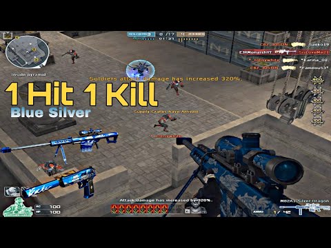 Barrett M82A1-Blue Silver Dragon p1 (GamePlay) DeathTrap HMX |CrossFire Philippines| MonarchZombieV4