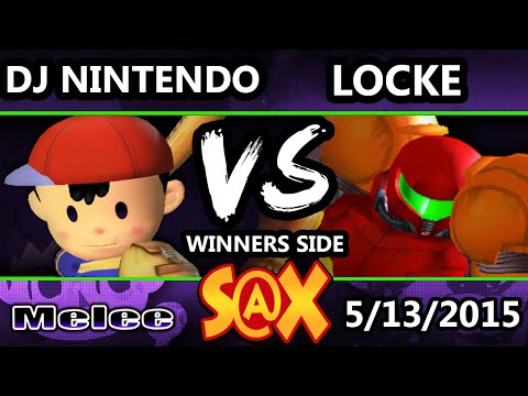 S@X - DJ Nintendo (Ness, DK) Vs. Lock (Samus) SSBM Tournament - Smash Melee