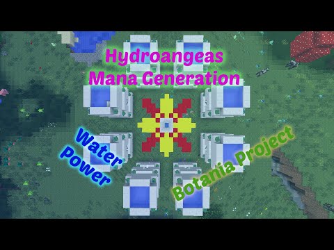 Botania Hydroangeas (Water) Mana Towers - Passive Income!