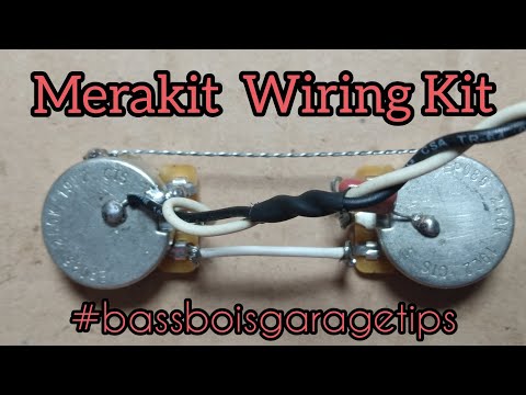 Merakit Wiring Kit PBass #bassboisgaragetips
