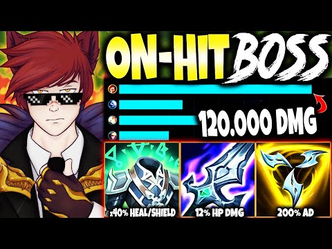 This On-Hit Sett Build need 3+ PEOPLE TO BE STOPPED ~ 120.000 TOTAL DMG 🔥 LoL Top Sett s12 Gameplay
