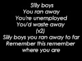 The Blue Van - Silly Boys ( Lyrics ) 