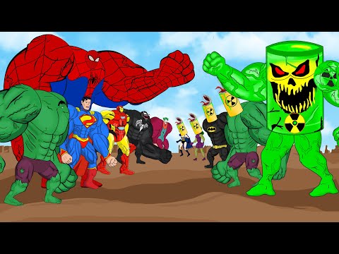 Evolution Of SuperHeroes Vs Evolution Of MONSTER RADIATION: Who Will Win? |SUPER HEROES MOVIE