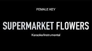 Supermarket Flowers - Ed Sheeran - FEMALE KEY (Instrumental/Sing Along)