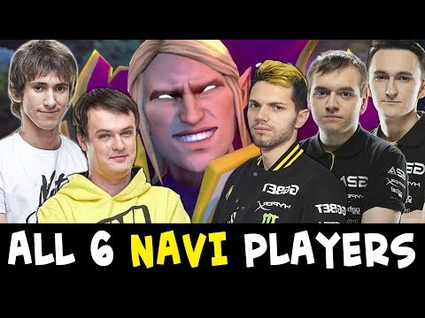 All 6 NAVI players in one game — Dendi INVOKER