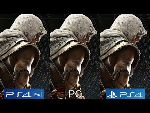 Assassin's Creed Origins - PS4 vs PS4 Pro vs PC Graphics Comparison [4K/60FPS]