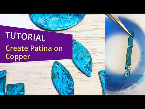How to Patina Copper Blue Tutorial - Jewelry Making