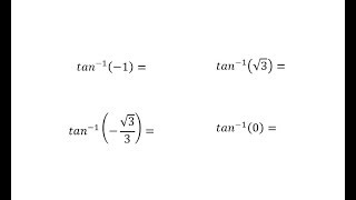 Evaluate Inverse Tangent Expressions Using the Unit Circle