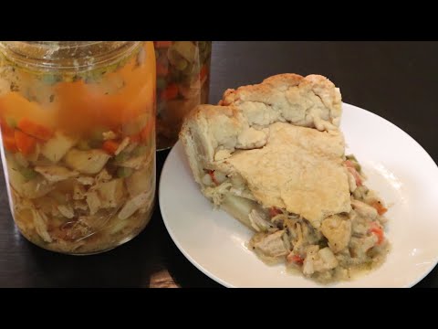 Home Canned Chicken Pot Pie Base ~ Canning Safe Recipe For Chicken Pot Pie & More ~ Pressure Canning