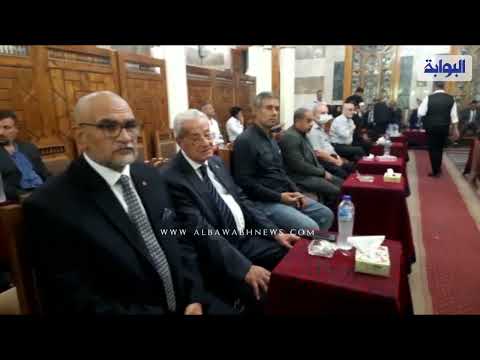إبراهيم محلب يقدم واجب العزاء في إسماعيل عثمان رئيس الإسماعيلي الأسبق