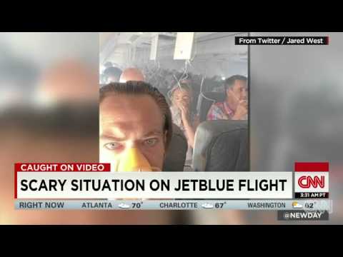 Jetblue's passengers endure emergency landing: engine 'exploded'