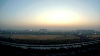 preview picture of video 'SUNRISE TIMELAPSE || GREATER NOIDA || YAMUNA EXPRESS WAY'