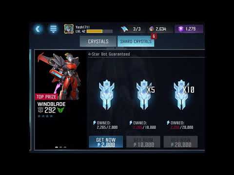Transformers: forged to fight gameplay #9 | 4* crystal opening let’s see what we get.