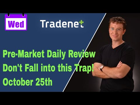 Don't Fall into this Trap! Day Trading Pre-Market Daily Review, October 25th