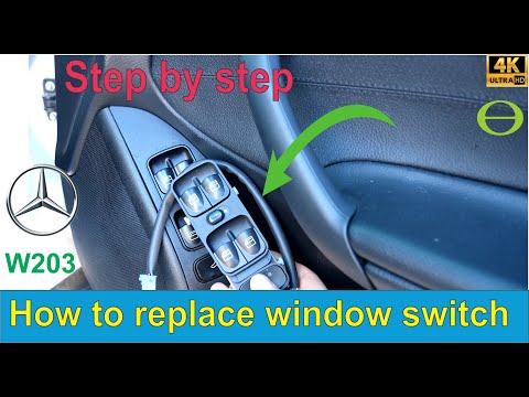 How to replace a W203 Mercedes window switch controller