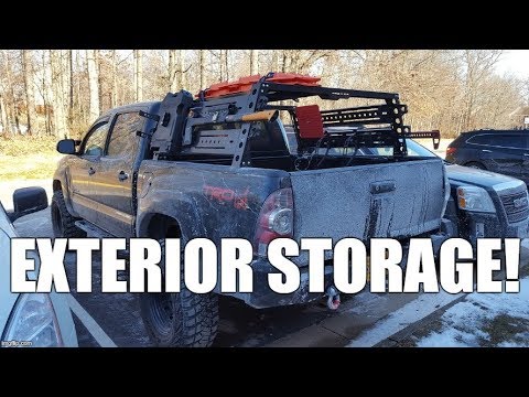 Toyota Tacoma Gets Some Locking Exterior Storage Added: Rotopax Container Part 1