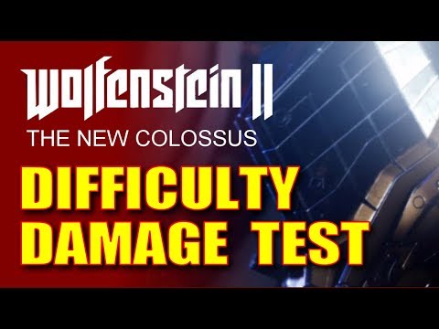 Wolfenstein 2: The New Colossus - Difficulty Damage Test & Combat Tips