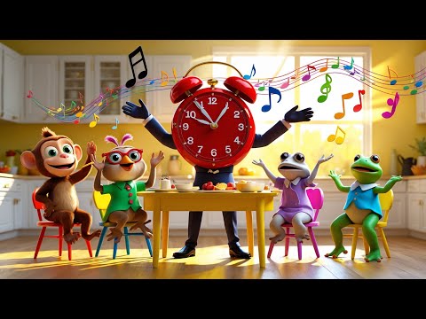 ⏰ Blim blom, blim blim blam!  | Música Infantil da Rotina da Manhã | Canção do Despertador Animado 🔔