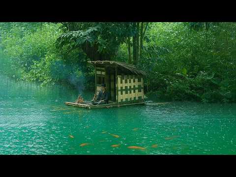 For 7 days, we built a shelter in the deep forest and foraged for wild food