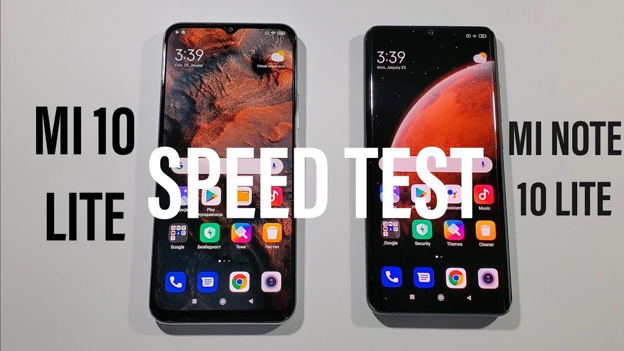 Xiaomi Mi 10 Lite vs Mi Note 10 Lite Comparison Speed Test