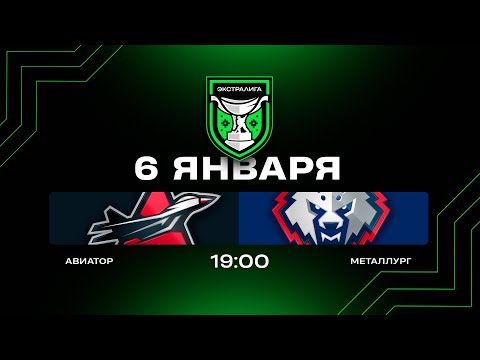Авиатор - Металлург | 06.01.2026 | Экстралига | Прямая трансляция
