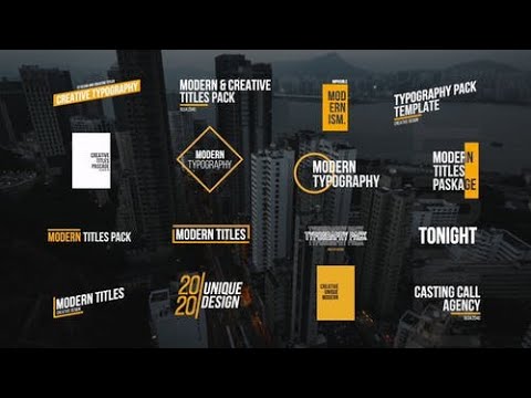 Apple Motion Template | Modern Titles 2.0 | FCPX