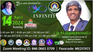 🔴 Live 1NF1N1T1: A 52-Week Meditation Program | Dr. P.S. Gopala Krishna | Apr 14th | PMC English