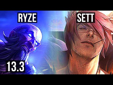 RYZE vs SETT (MID) | 3/0/6 | KR Grandmaster | 13.3
