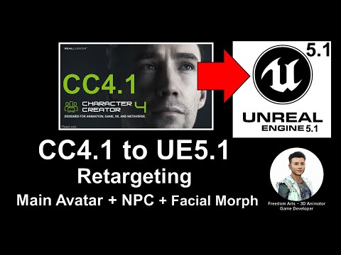 Character Creator 4.1 to Unreal Engine 5.1 - Main Avatar + NPC - Tutorial