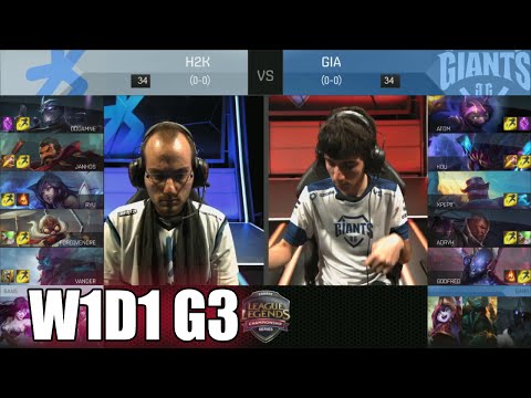 H2K Gaming vs GIANTS | Week 1 Day 1 S6 EU LCS Spring 2016 | H2K vs GIA G1 W1D1