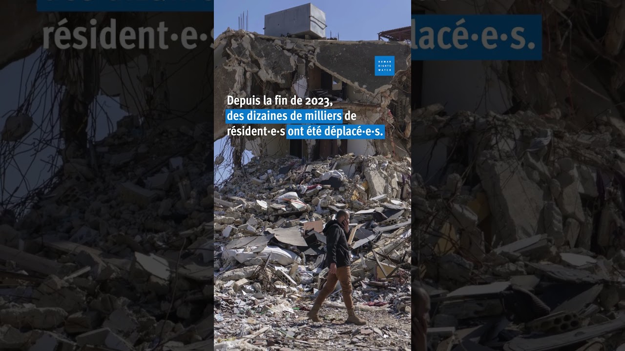 Liban : Attaques israéliennes illégales contre du matériel de reconstruction