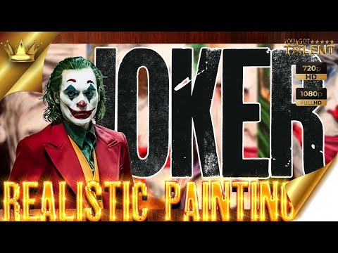 Joker come to realistic painting with characters / The Joker / Painting / Art | You Got Talent