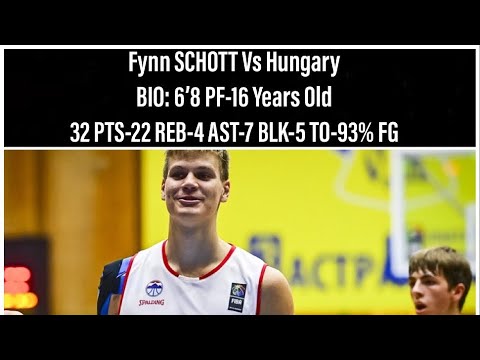 Fynn Schott Vs Hungary FIBA U16 European Championship Division B-Basketball Highlights-2022