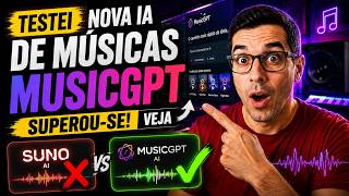NOVA IA E MUSICAS - Testei o MusicGPT: Nova IA Que Cria Músicas Completas em Minutos