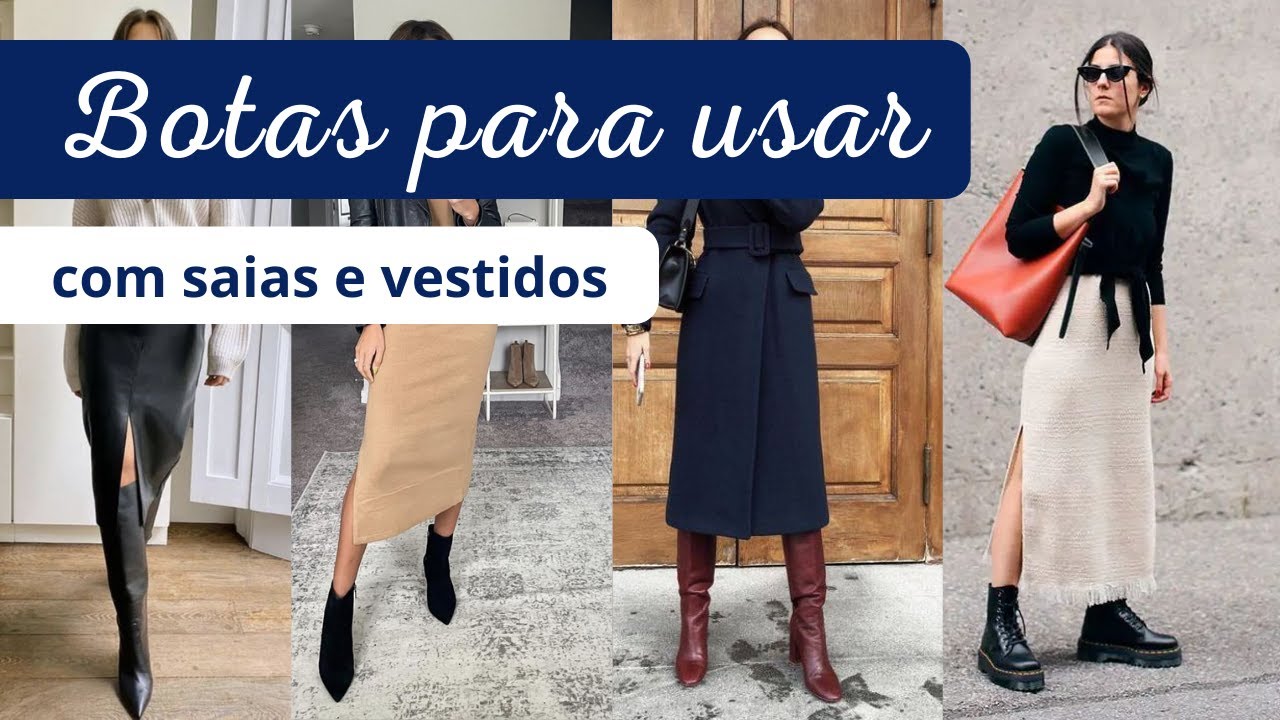 6 BOTAS PARA APOSTAR E USAR COM SAIAS E VESTIDOS