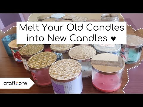 How to Melt Old Candle Wax into New Candles to REUSE Candle Wax!