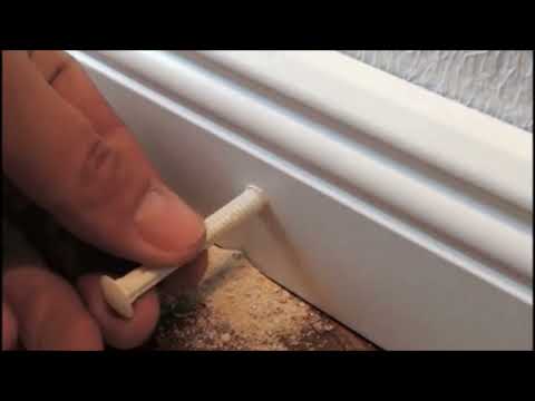Sockelleisten anbringen mit Schlagdübel - Leistenblitz.de