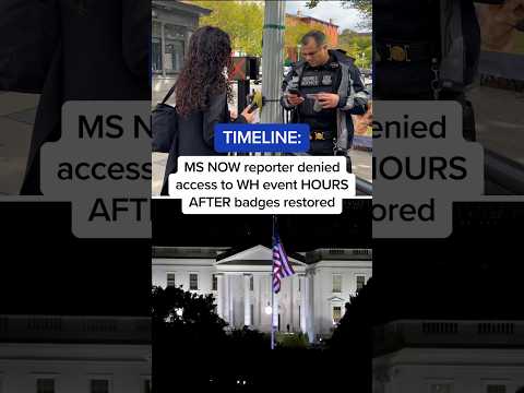 TIMELINE: MS NOW reporter denied access to WH event HOURS AFTER badges restored
