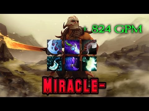 Dota 2 Miracle- 7.01 Juggernaut ( +824 GPM ) He is Not Human