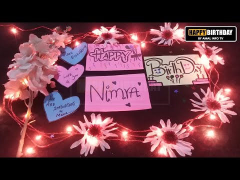 Happy Birthday Nimra Whatsapp Status | HBD Nimra Whatsapp Status | Amal Info TV