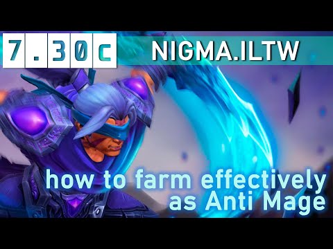 [NIGMA.ILTW] How To Farm Effectively AM Dota 2 in Hard Lane [Pro Player Gameplay][Patch 7.30d]