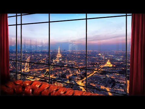 Jazz Bar in Paris (Jazz Piano) - 3D Ambient Sounds, ASMR for Studying, Relaxing, Sleeping