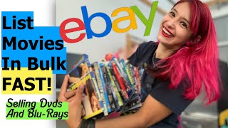 Tips for Selling DVDS & Blu-Rays! How to List Movies in bulk FAST!