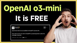 OpenAI o3 Mini Launched & It's FREE - OpenAI's Answer To China's DeepSeek R1?